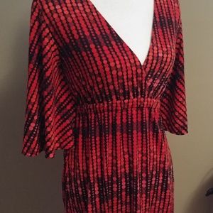 Black and red Veronicam dress.